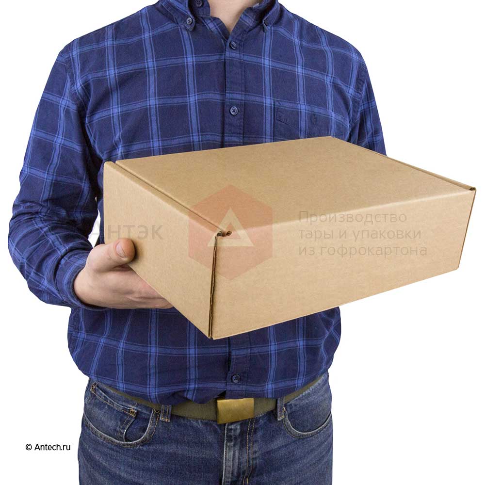 Самосборная коробка 290x215x85 мм Т−24B бурый (фото 6) – купить в Москве