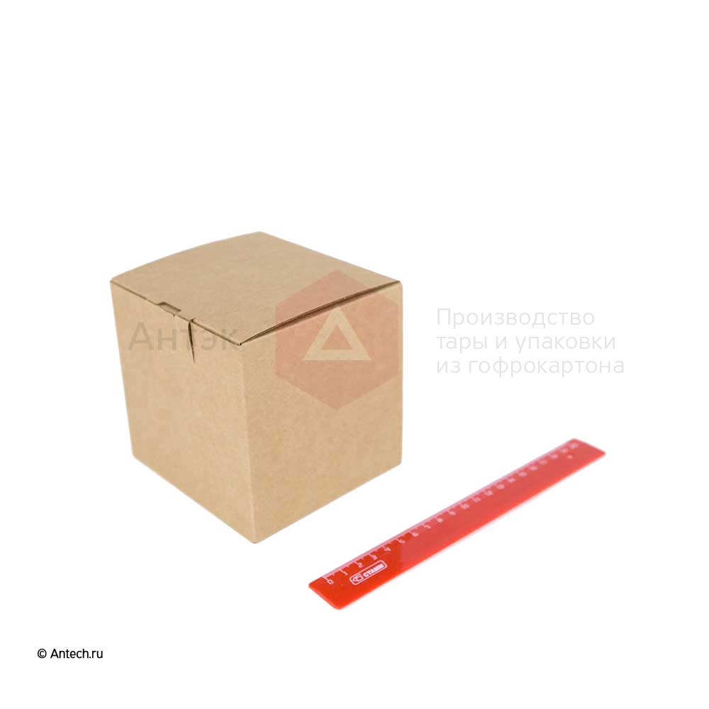 Коробка маленькая с крышкой 125x115x120 мм МГК Т−24E бурая (фото 3) – купить в Москве
