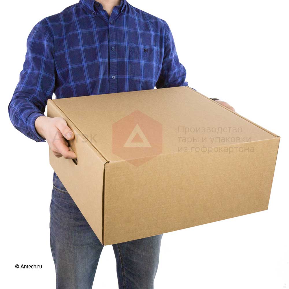 Самосборная коробка 440x440x205 мм Т−24B бурый (фото 6) – купить в Москве