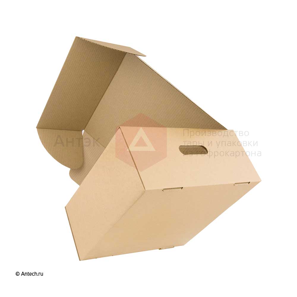 Самосборная коробка 390x390x180 мм Т−24B бурый (фото 4) – купить в Москве