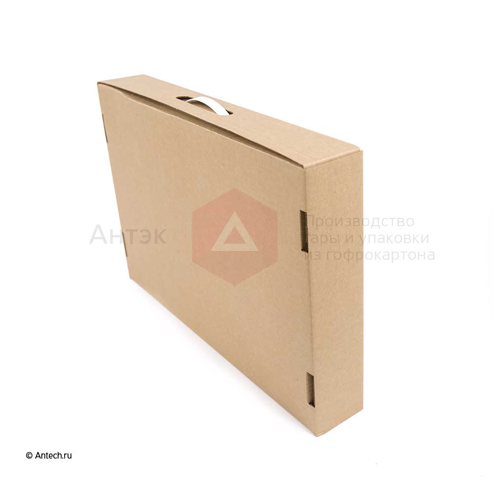 Коробка-чемодан с ручкой 543x375x82 мм Т−24B бурый (фото 4) – купить в Москве