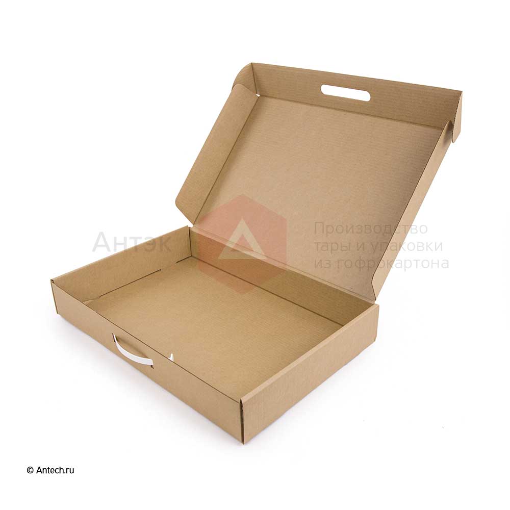 Коробка-чемодан с ручкой 543x375x82 мм Т−24B бурый (фото 2) – купить в Москве