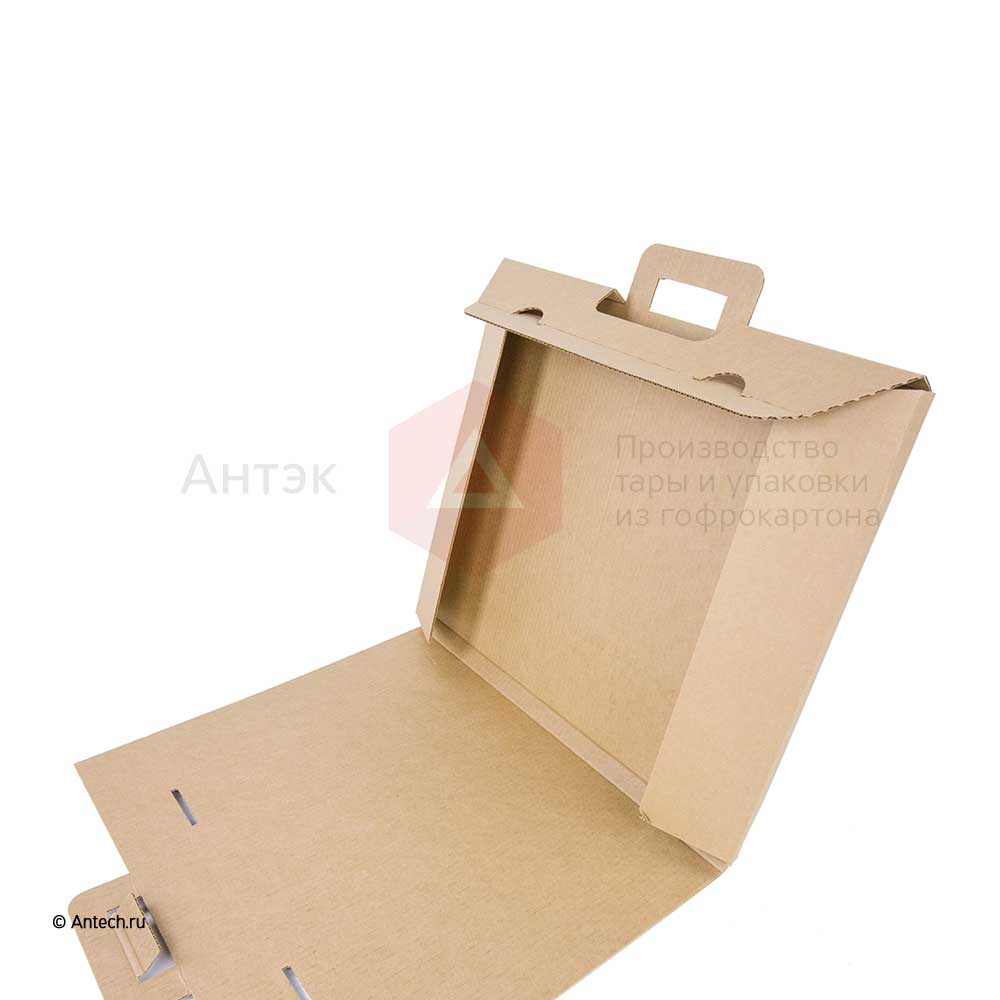 Коробка с ручкой для картины 560x470x20 мм Т−24B бурый (фото 5) – купить в Москве