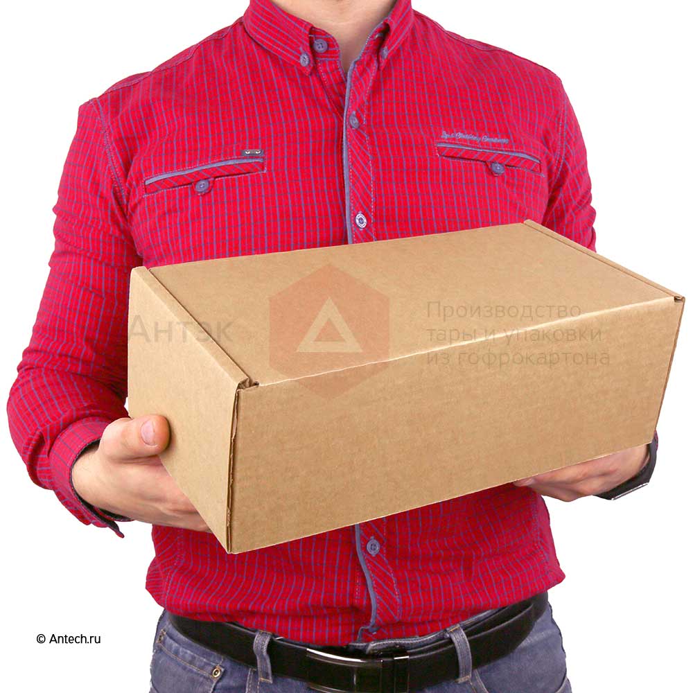 Самосборная коробка 300x155x105 мм Т−24B бурый (фото 2) – купить в Москве