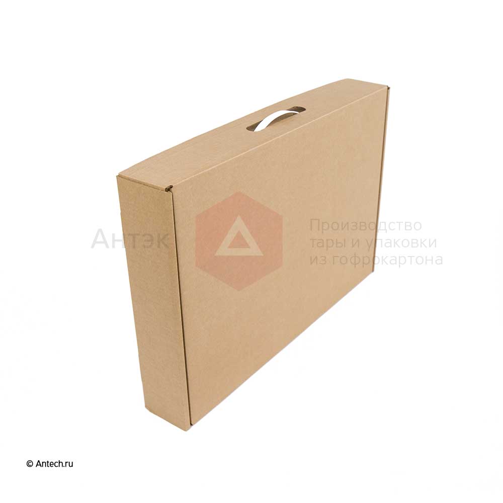 Коробка-чемодан с ручкой 543x375x82 мм Т−24B бурый (фото 3) – купить в Москве