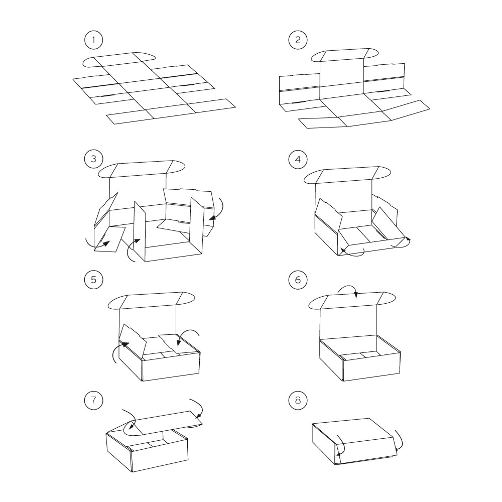 Как правильно собрать коробку для переезда из картона и бумаги - схемы и инструкции.