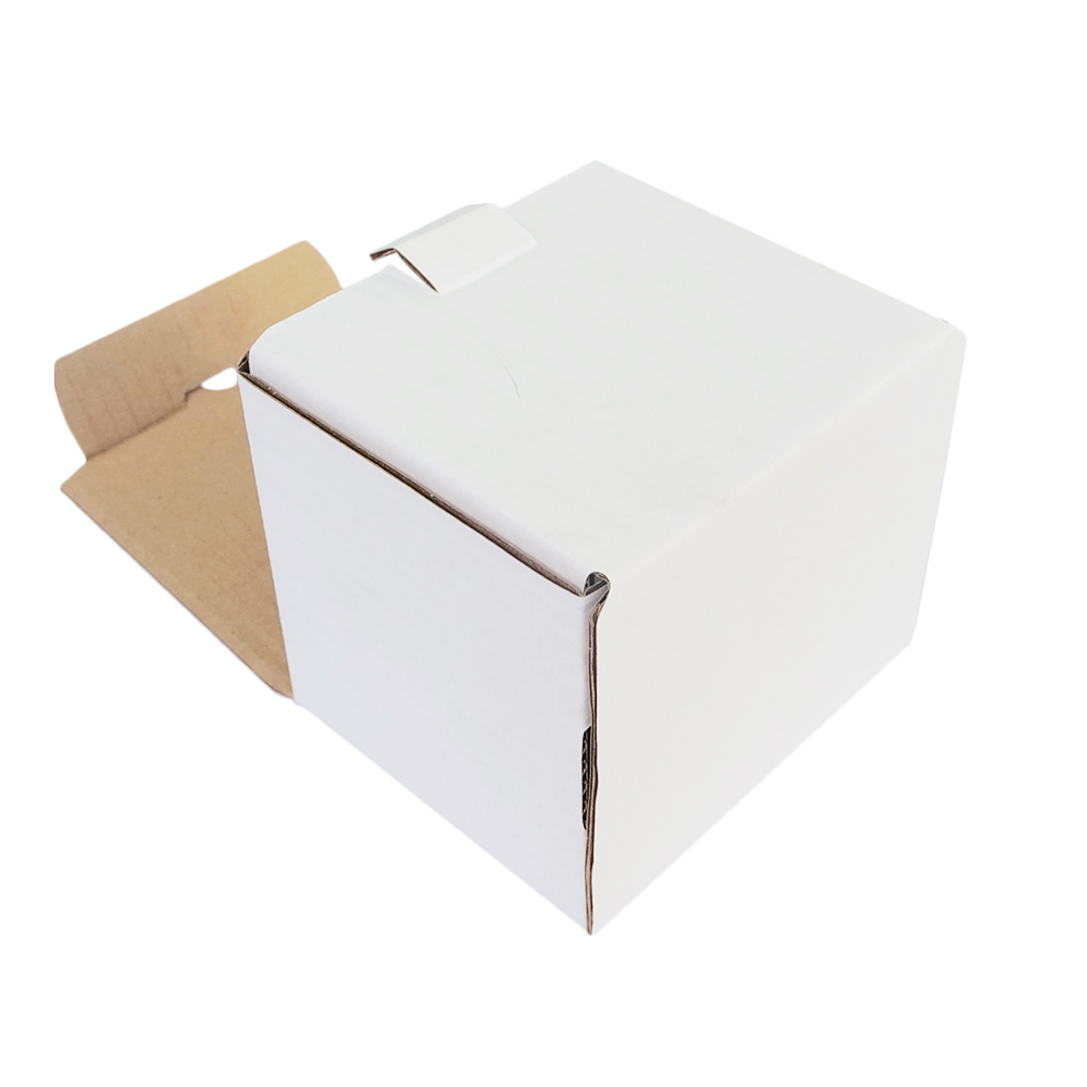 Картонная коробка 100x100x100 мм Т−24B белый/бурый (фото 6) – купить в Москве