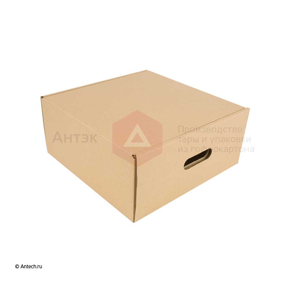 Самосборная коробка 370x370x165 мм Т−24B бурый (фото 5) – купить в Москве
